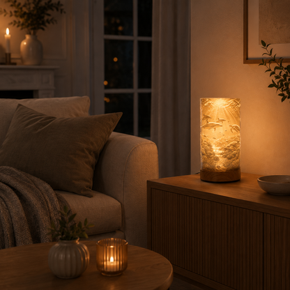 Slim Loom – Unterwasserwelt Lampe mit Holzoptik | Made in Germany