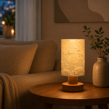 Soft Loom – Unterwasserwelt Lampe mit Holzoptik | Made in Germany